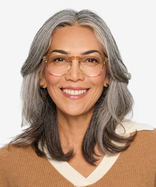 Planete Champagne AcetateEyeglass Frames for Women from EyeBuyDirect