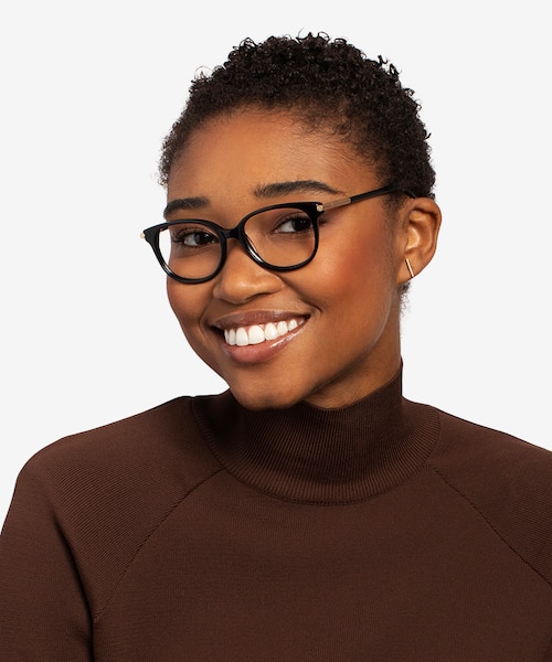 Jasmine Black AcetateEyeglass Frames for Women from EyeBuyDirect