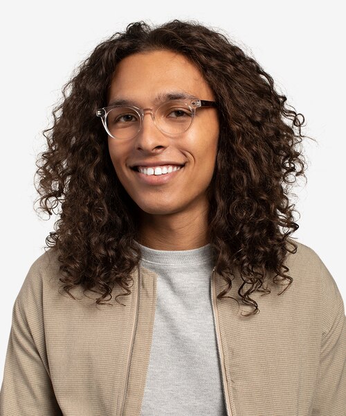 Concept Clear Tortoise AcetateEyeglass Frames for Men from EyeBuyDirect