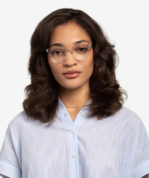 Concept Clear Tortoise AcetateEyeglass Frames for Women from EyeBuyDirect