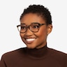 Hepburn Tortoise Green AcetateEyeglass Frames for Women from EyeBuyDirect