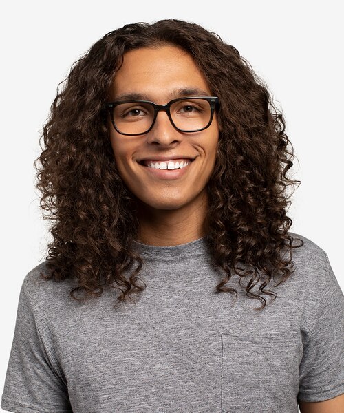 Pacific Striped Blue AcetateEyeglass Frames for Men from EyeBuyDirect