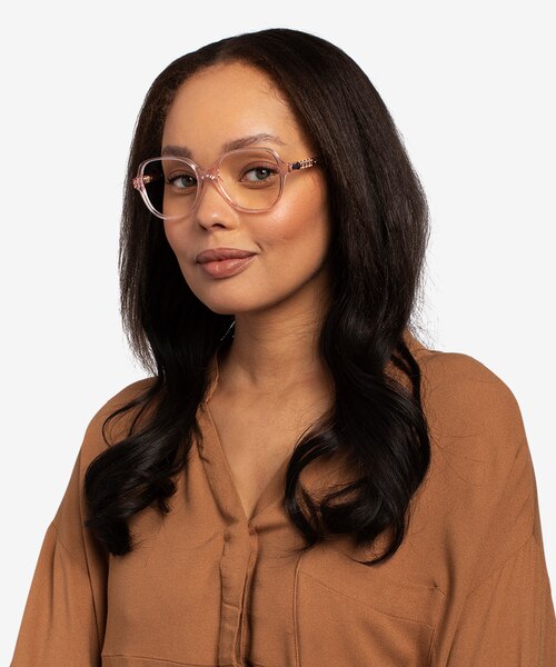 Precious Clear Pink AcetateEyeglass Frames for Women from EyeBuyDirect