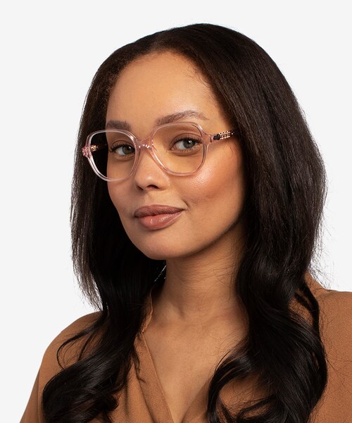 Precious Clear Pink AcetateEyeglass Frames for Women from EyeBuyDirect