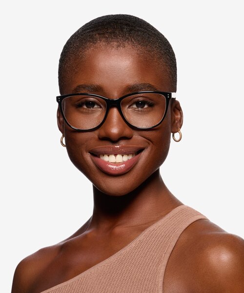 Solitaire Black AcetateEyeglass Frames for Women from EyeBuyDirect