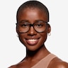 Solitaire Black AcetateEyeglass Frames for Women from EyeBuyDirect