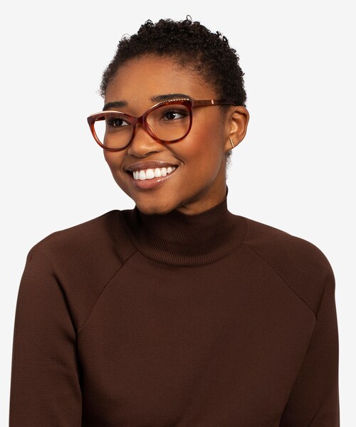 Brilliance Tortoise AcetateEyeglass Frames for Women from EyeBuyDirect