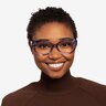 Diamond Clear Purple AcétateMontures de lunettes de vue pour Femmes d'EyeBuyDirect