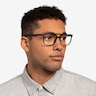 Between Matte Coffee PlasticEyeglass Frames for Men from EyeBuyDirect