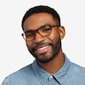 Brad Clear Red Black PlasticEyeglass Frames for Men from EyeBuyDirect