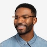 Brad Clear Orange Black PlasticEyeglass Frames for Men from EyeBuyDirect