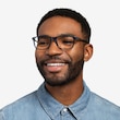 Brad Clear Blue Black PlasticEyeglass Frames for Men from EyeBuyDirect