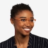 Over Light Orange PlasticEyeglass Frames for Women from EyeBuyDirect