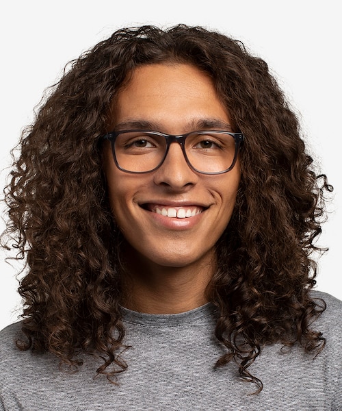 Freeze Clear Gray PlasticEyeglass Frames for Men from EyeBuyDirect