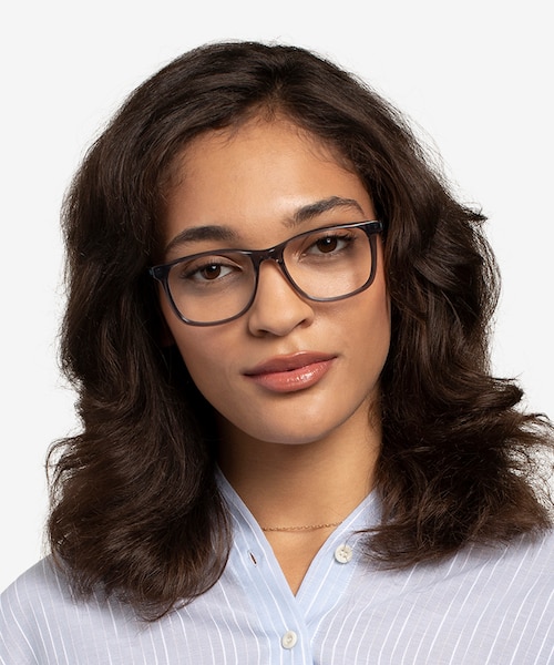 Freeze Clear Gray PlasticEyeglass Frames for Women from EyeBuyDirect