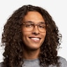 Freeze Clear Brown PlasticEyeglass Frames for Men from EyeBuyDirect