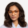 Hope Clear Orange PlasticEyeglass Frames for Women from EyeBuyDirect
