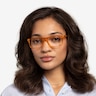 Community Clear Orange PlasticEyeglass Frames for Women from EyeBuyDirect
