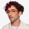 Rainbow Clear Orange PlasticEyeglass Frames for Men from EyeBuyDirect