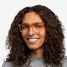 Freedom Clear Orange PlasticEyeglass Frames for Men from EyeBuyDirect