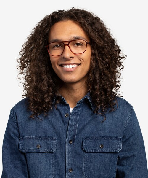 Spirit Tortoise AcetateEyeglass Frames for Men from EyeBuyDirect