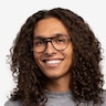 Spirit Blue Striped AcetateEyeglass Frames for Men from EyeBuyDirect