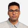 Shift Green Black Striped AcetateEyeglass Frames for Men from EyeBuyDirect
