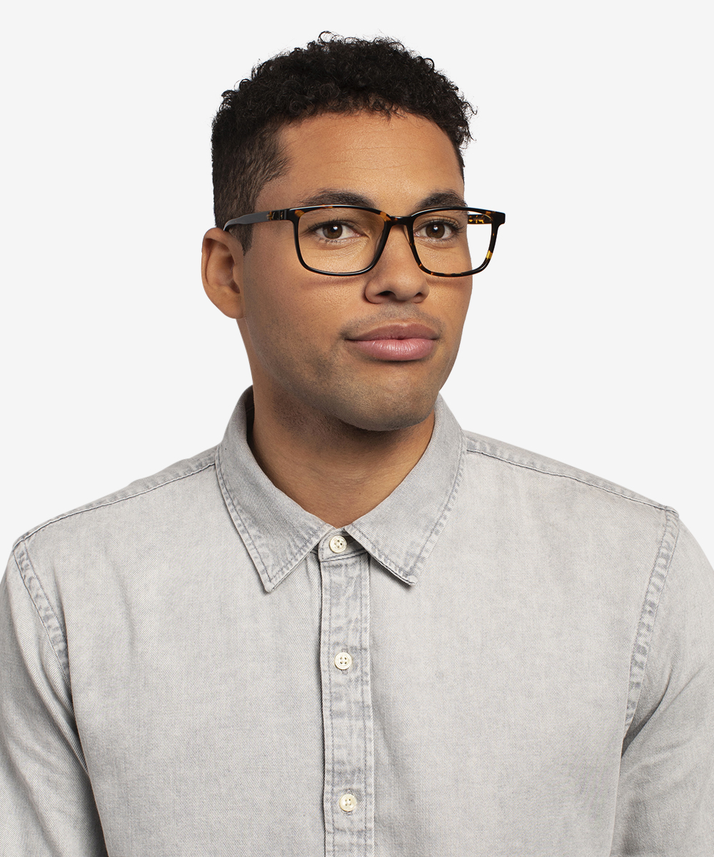 Shift Rectangle Tortoise Glasses for Men | Eyebuydirect