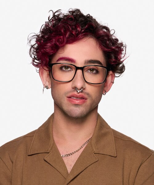 Shift Black AcetateEyeglass Frames for Men from EyeBuyDirect