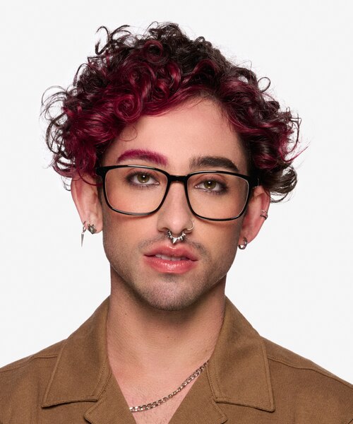 Shift Black AcetateEyeglass Frames for Men from EyeBuyDirect
