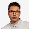 Easy Blue Striped AcetateEyeglass Frames for Men from EyeBuyDirect