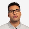 Easy Gray Striped AcetateEyeglass Frames for Men from EyeBuyDirect