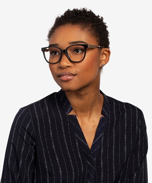 Miracle Black Gold AcetateEyeglass Frames for Women from EyeBuyDirect