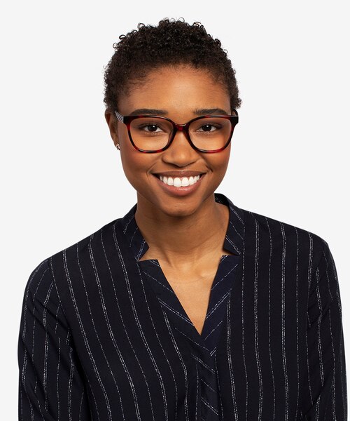 Miracle Red Tortoise  Black AcetateEyeglass Frames for Women from EyeBuyDirect