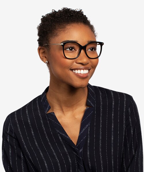 Celestial Black  Gold AcetateEyeglass Frames for Women from EyeBuyDirect