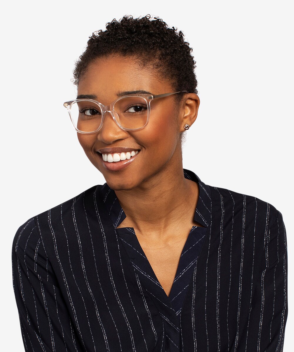 Celestial Square Black Gold Glasses for Women | Eyebuydirect display picture 1