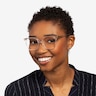 Celestial Clear  Gold AcetateEyeglass Frames for Women from EyeBuyDirect