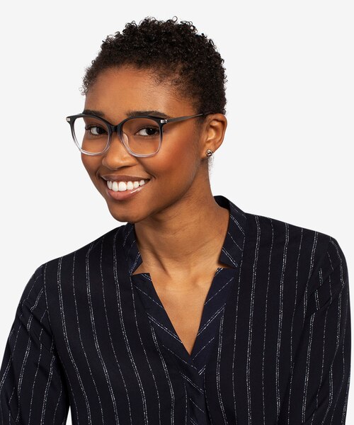 Celestial Black Clear AcetateEyeglass Frames for Women from EyeBuyDirect