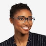 Clematis Clear Blue AcetateEyeglass Frames for Women from EyeBuyDirect