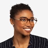 Clematis Clear Brown AcetateEyeglass Frames for Women from EyeBuyDirect