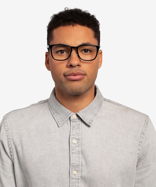 Radio Black AcetateEyeglass Frames for Men from EyeBuyDirect