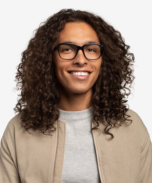 Neat Black AcetateEyeglass Frames for Men from EyeBuyDirect