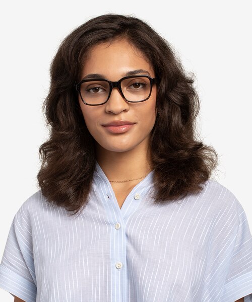 Neat Striped Gray AcétateMontures de lunettes de vue pour Femmes d'EyeBuyDirect