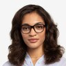 Neat Striped Gray AcétateMontures de lunettes de vue pour Femmes d'EyeBuyDirect