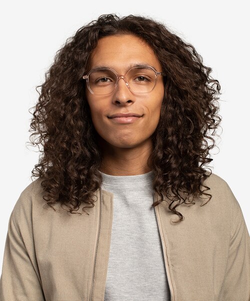 Crepuscule Clear Beige AcetateEyeglass Frames for Men from EyeBuyDirect