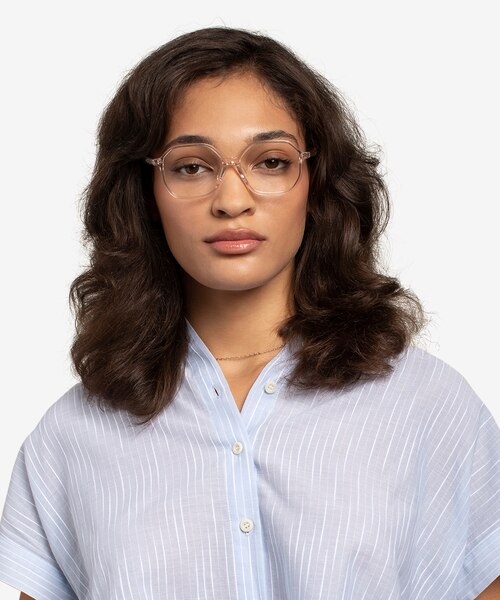 Crepuscule Clear Beige AcetateEyeglass Frames for Women from EyeBuyDirect