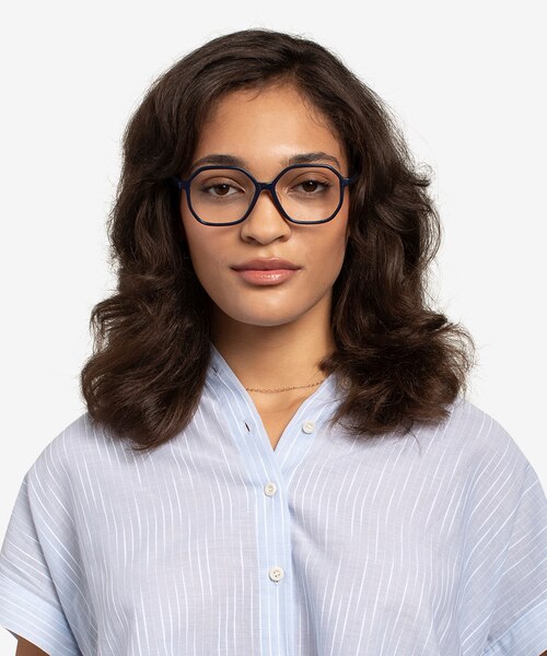 Crepuscule Navy AcetateEyeglass Frames for Women from EyeBuyDirect