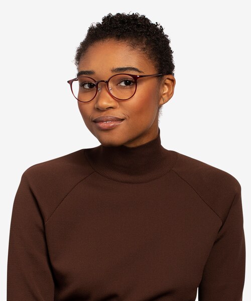 Solace Red PlasticEyeglass Frames for Women from EyeBuyDirect
