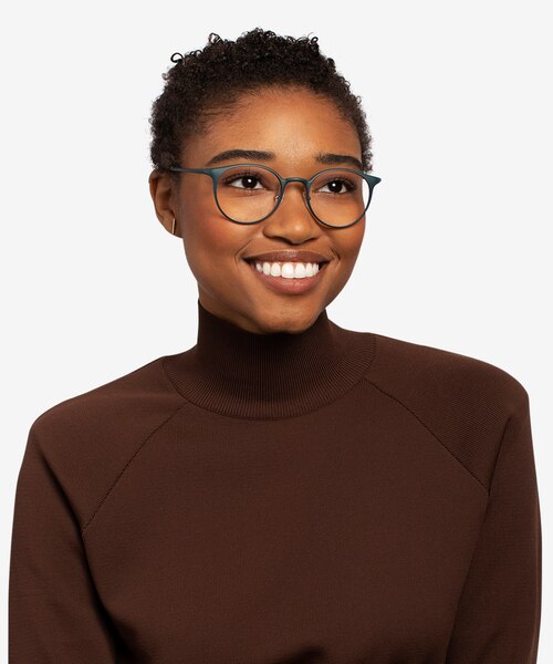 Solace Matte Green PlasticEyeglass Frames for Women from EyeBuyDirect