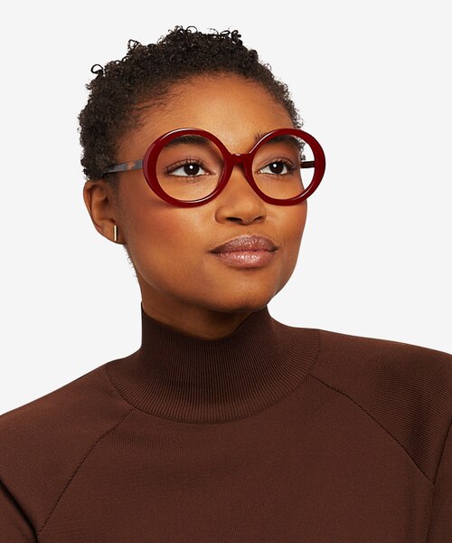 Voila Burgundy Tortoise AcetateEyeglass Frames for Women from EyeBuyDirect